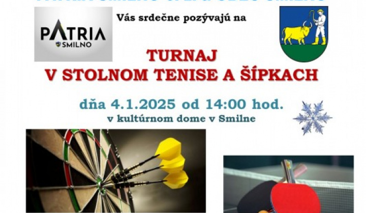 1. fotografia fotogalérie Turnaj v stolnom tenise a šípkach 4.1.2025 - foto