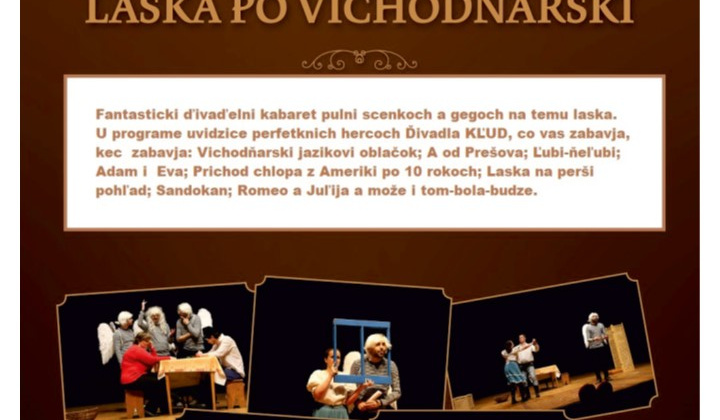 1. fotografia fotogalérie Aktuality / Laska po vichodňarski - divadlo 10.10.2026 o 18:00 hod. v kultúrnom dome v Smilne - foto