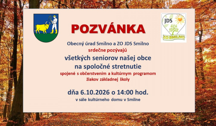 Fotka - Októbrové stretnutie seniorov 6.10.2026